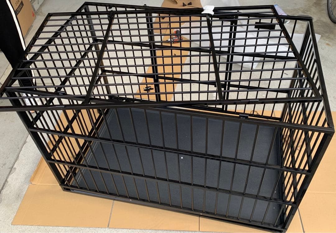 【訳あり】未使用品　大型犬ゲージ　組立簡単幅122x奥行75 x高さ80cm