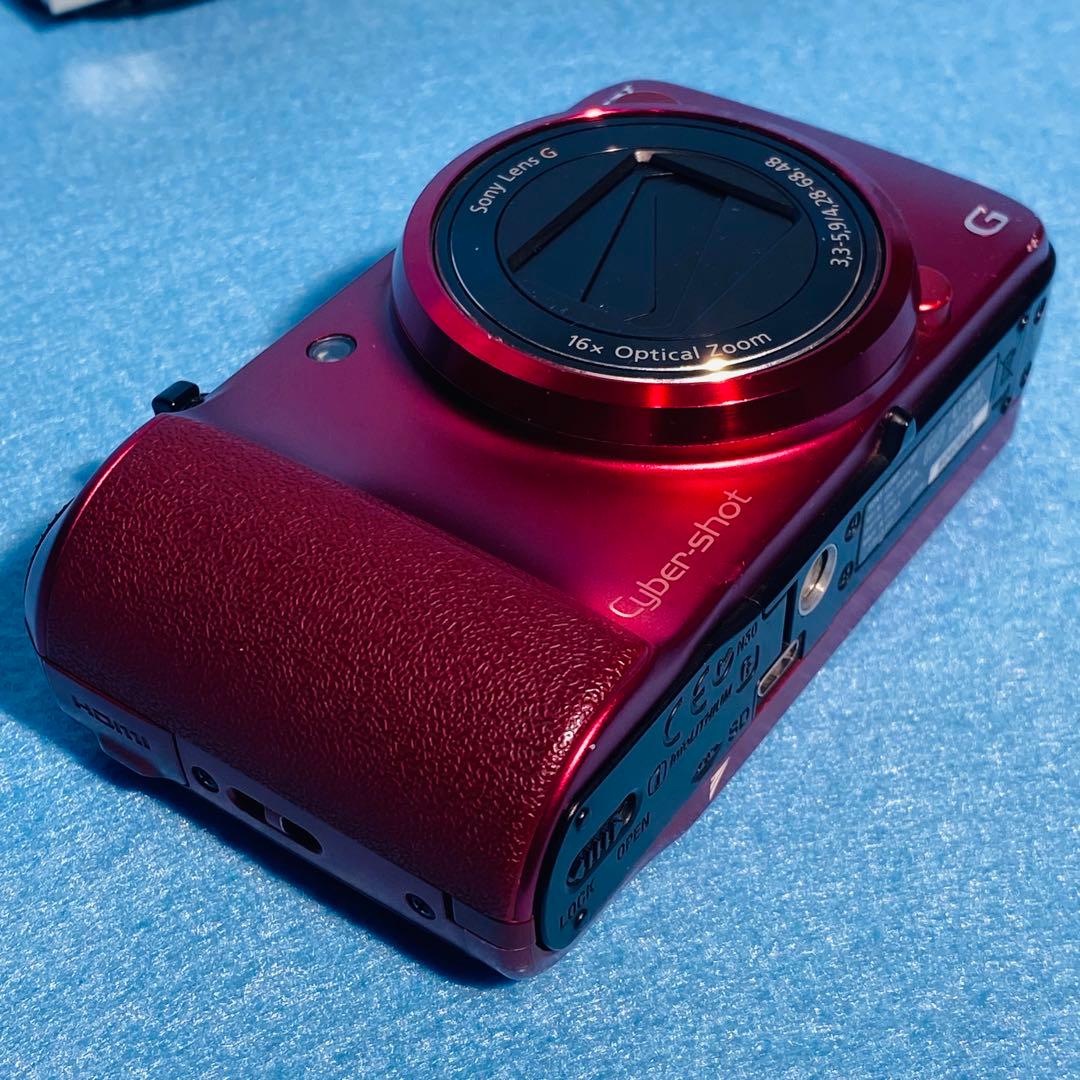 【動作OK】SONY ソニー DSC-HX10V レッド 塗装剥がれあり