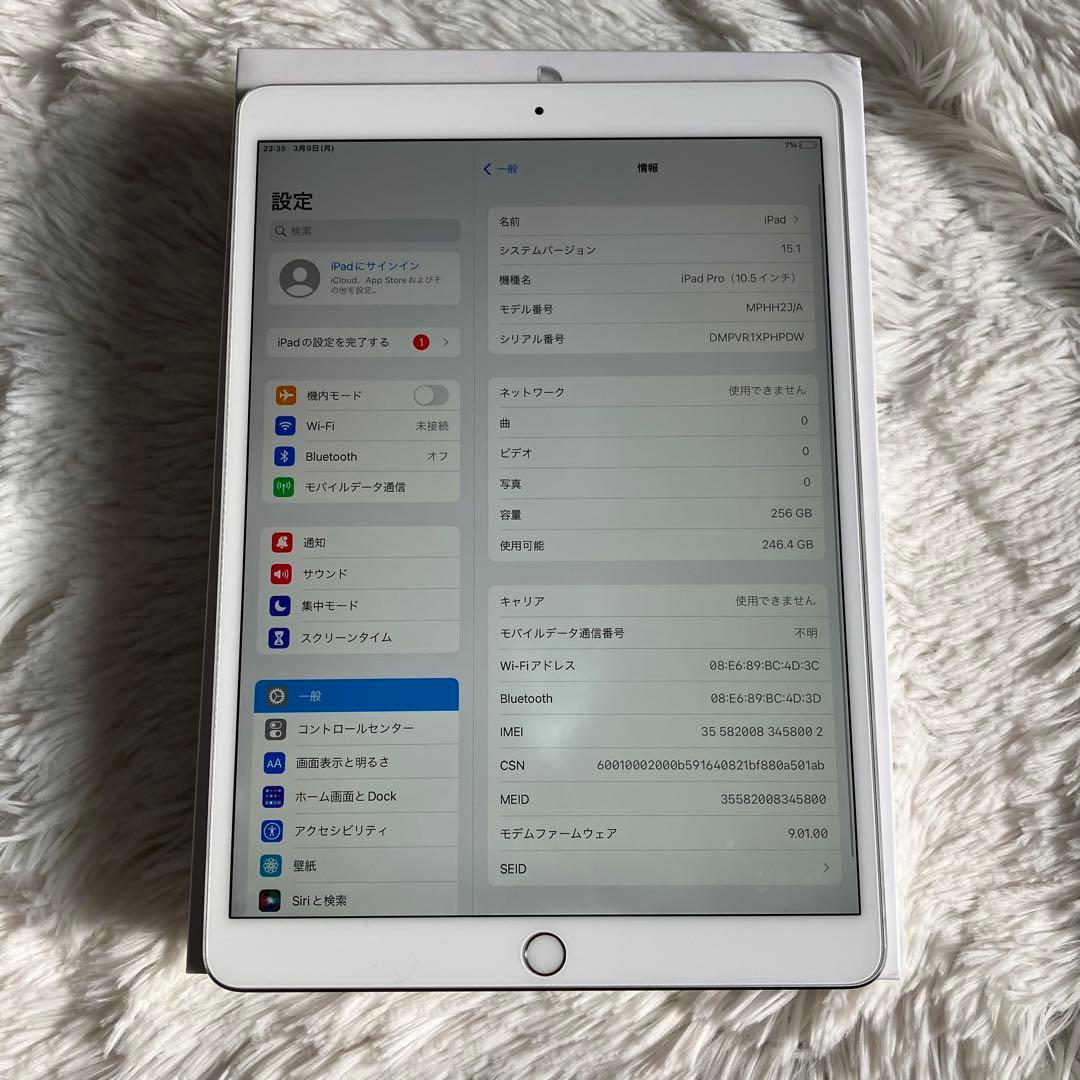 【完動品】iPad Pro 10.5 256GB 【即発送】【付属品】