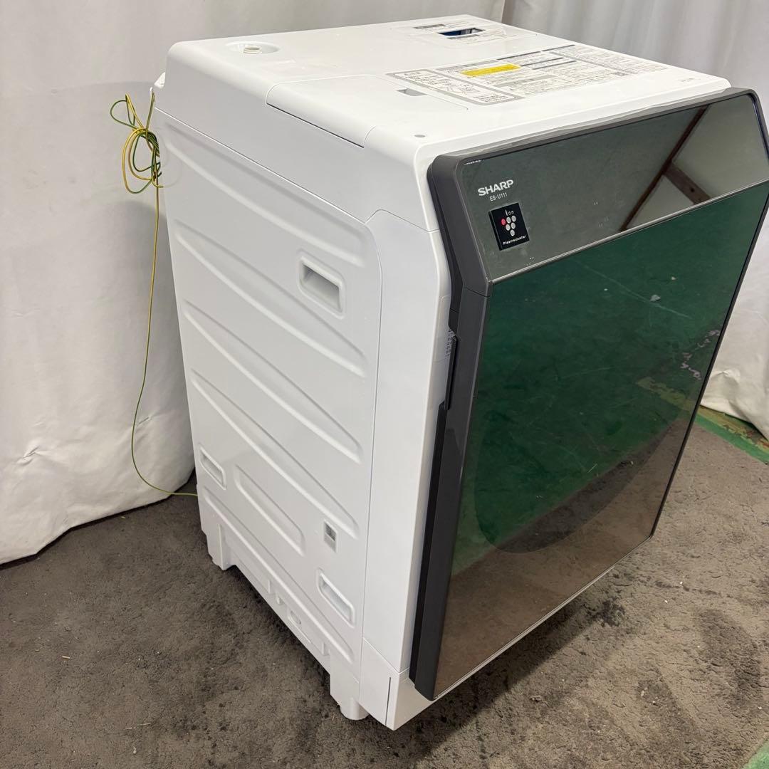 194❤️ドラム式洗濯機　SHARP　11キロ　乾燥　右開き　安い　中古　設置無料