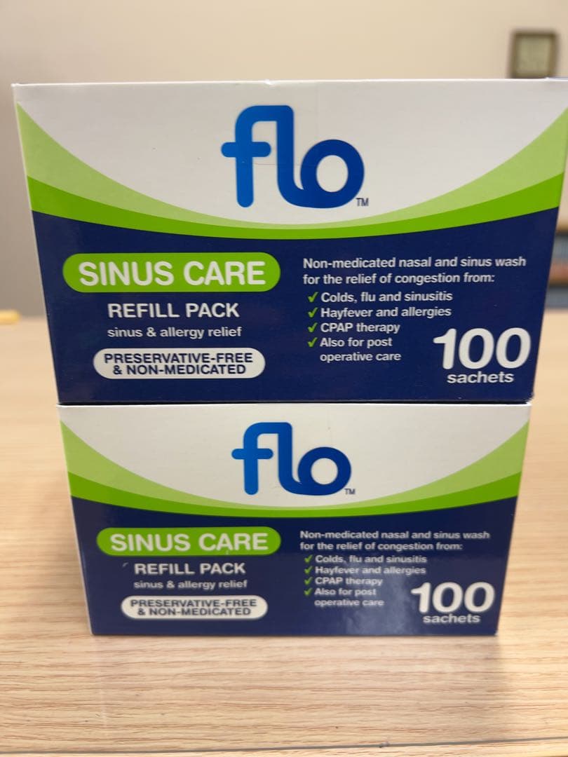 【新品・未使用】flo SINUS CARE リフィルパック 100包 2箱
