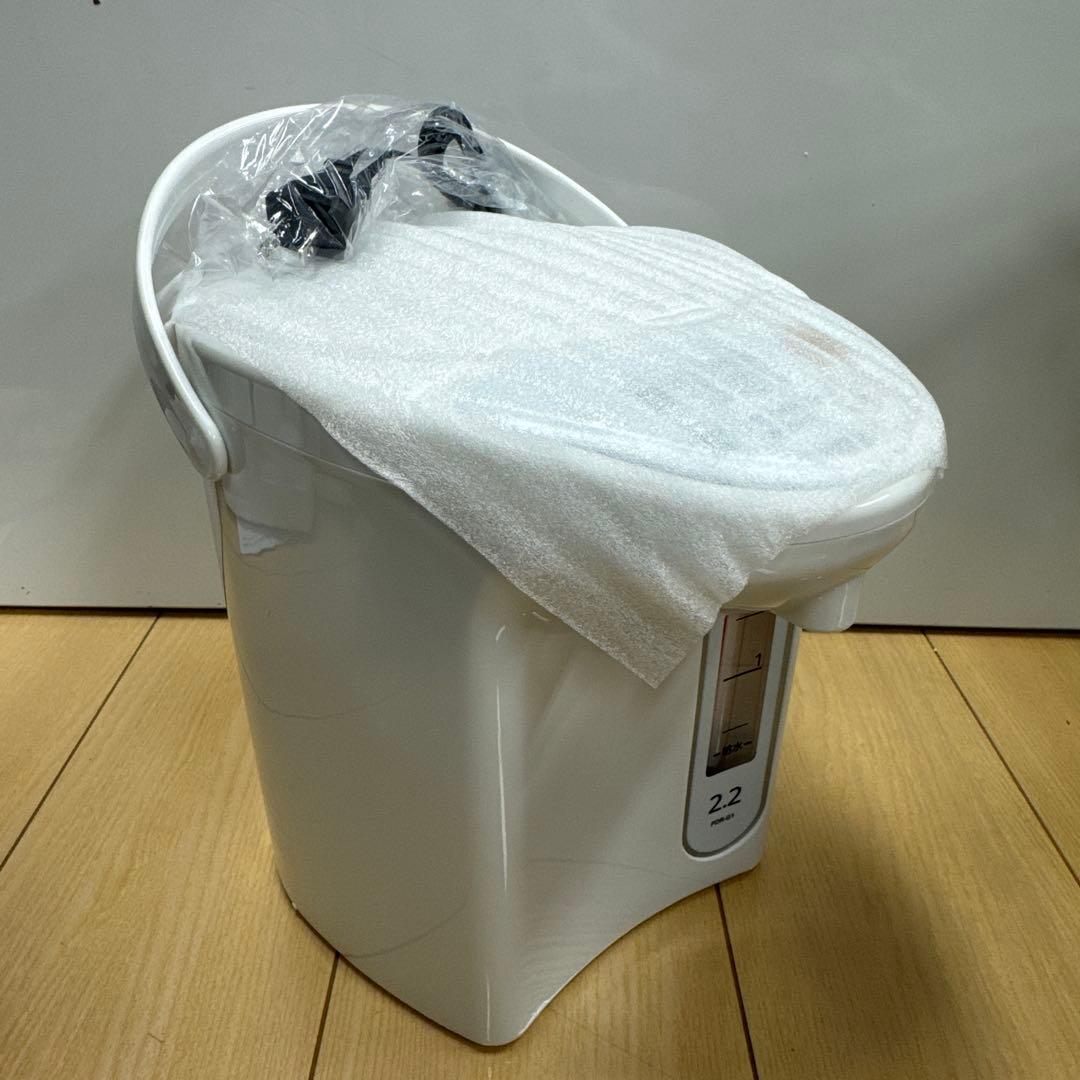 タイガー 魔法瓶 マイコン 電気 ポット 2.2L ホワイト