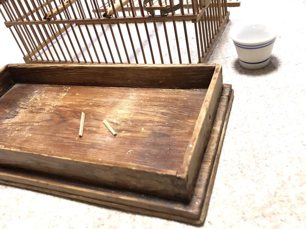 【 骨董メジロ籠 】　鳥籠　完全手入れ済み