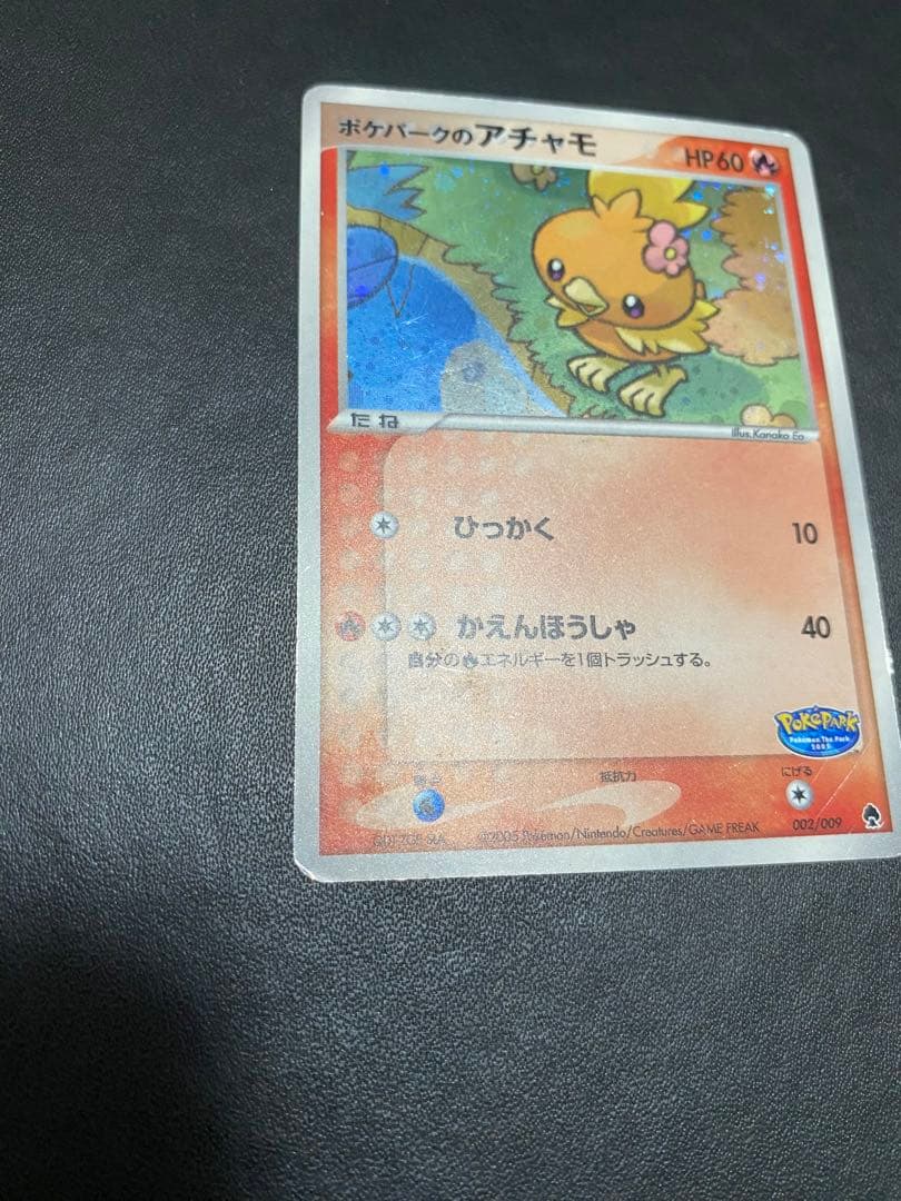 ポケパークのアチャモ プレミアムファイル フォレストシート ポケモンカード