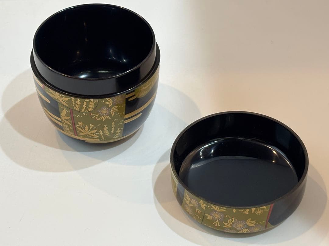 茶道具 誰袖一双棗 春秋蒔絵 中村宗悦 棗 共箱