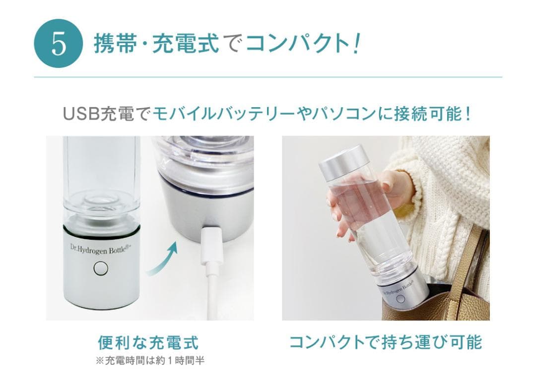 【中古】Dr. Hydrogen Bottle ドクター水素ボトル カニューレ付
