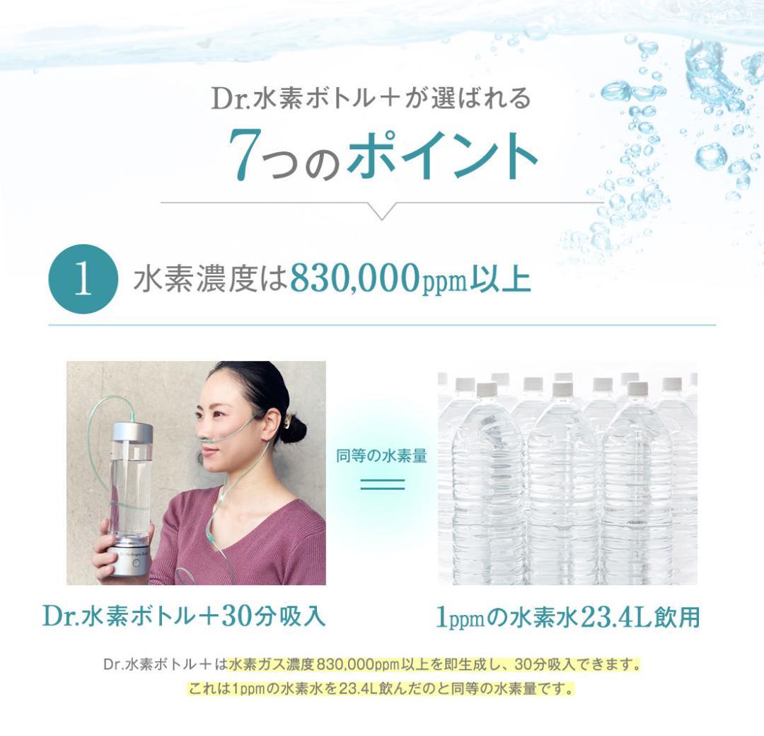 【中古】Dr. Hydrogen Bottle ドクター水素ボトル カニューレ付