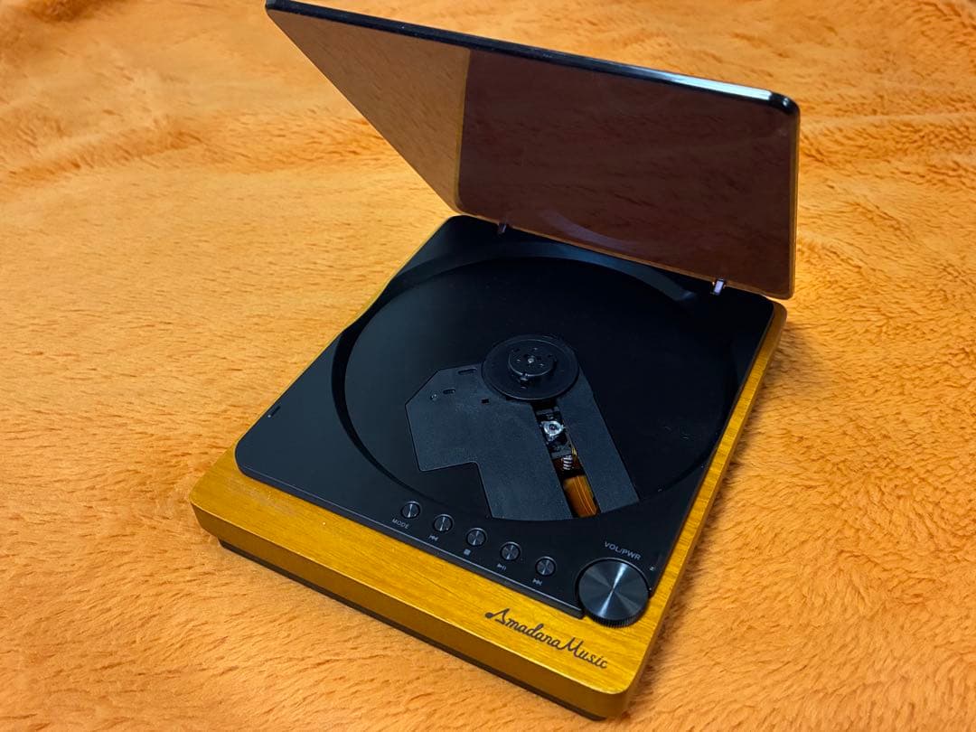 ポータブルプレーヤー Amadana Music CD Player AM-PCD-101