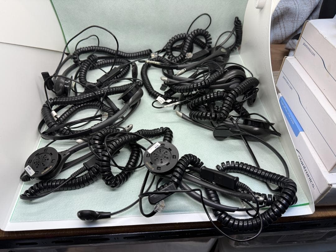 Plantronics HW251N ヘッドセット16個(ジャンク品）