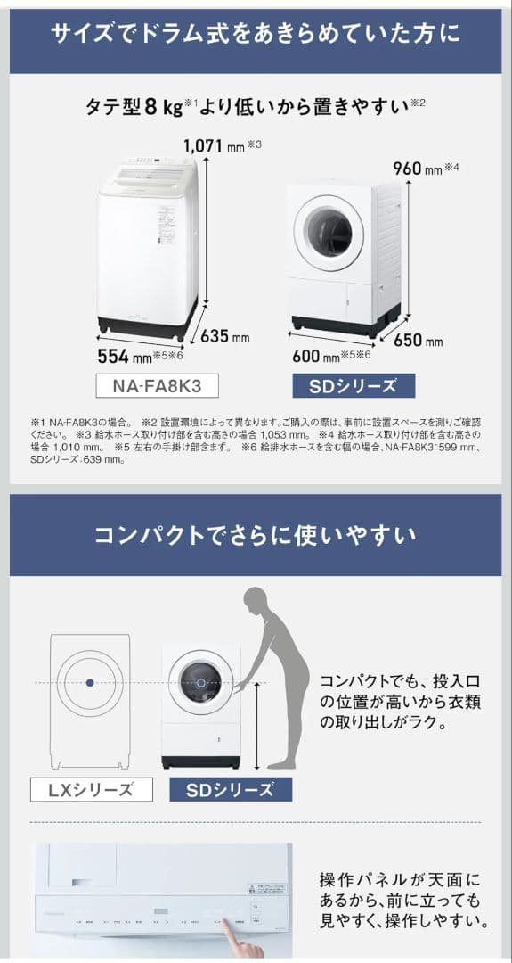 【25年製】 Panasonic ドラム式洗濯機 NA-SD10UAL 10kg