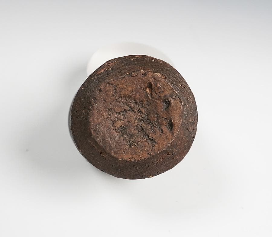竹中健次 黒備前ぐいのみ 盃 共箱 酒器