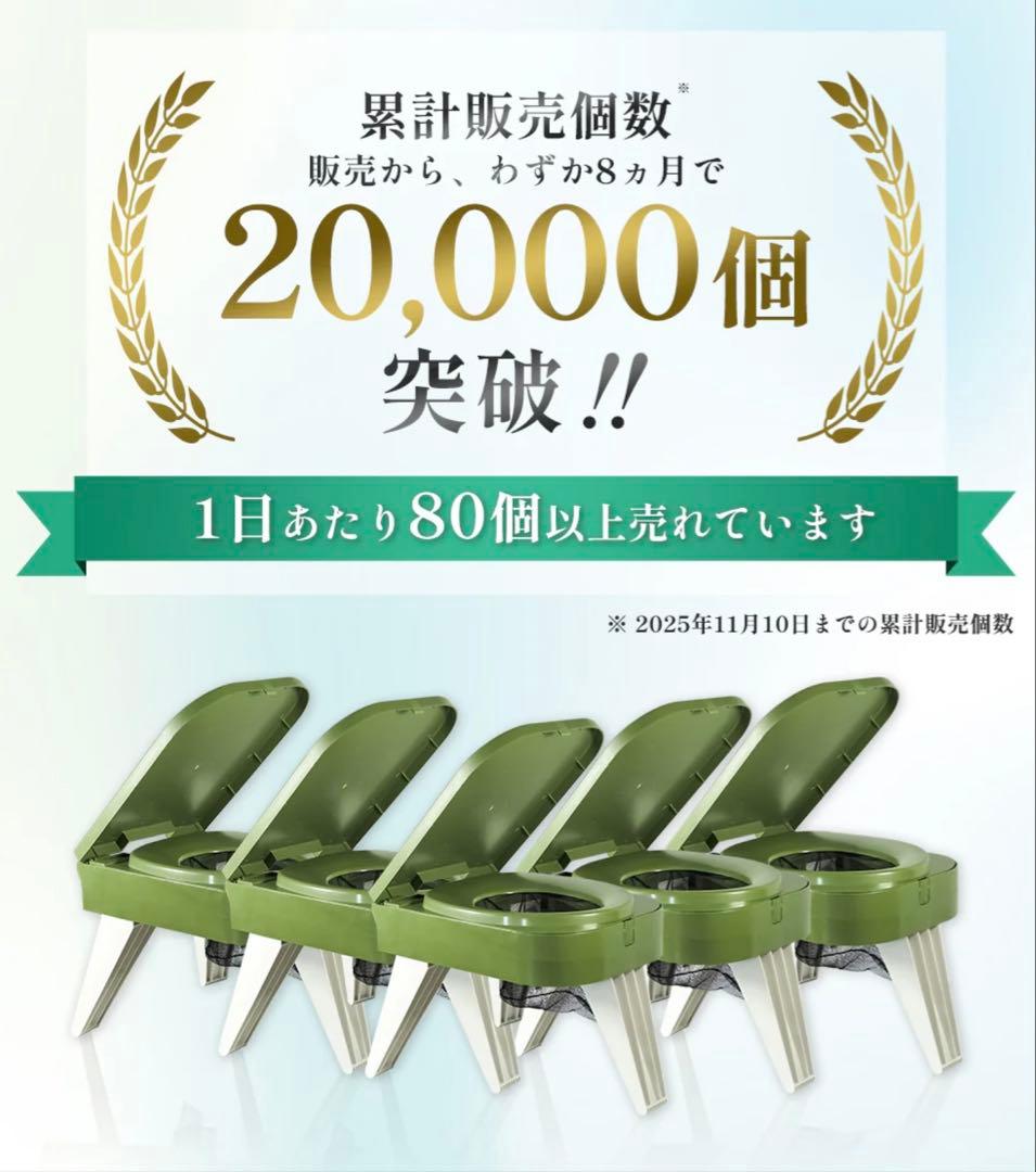 新品未使用 フューチャーフォックス 【防災】防災用 簡易トイレ