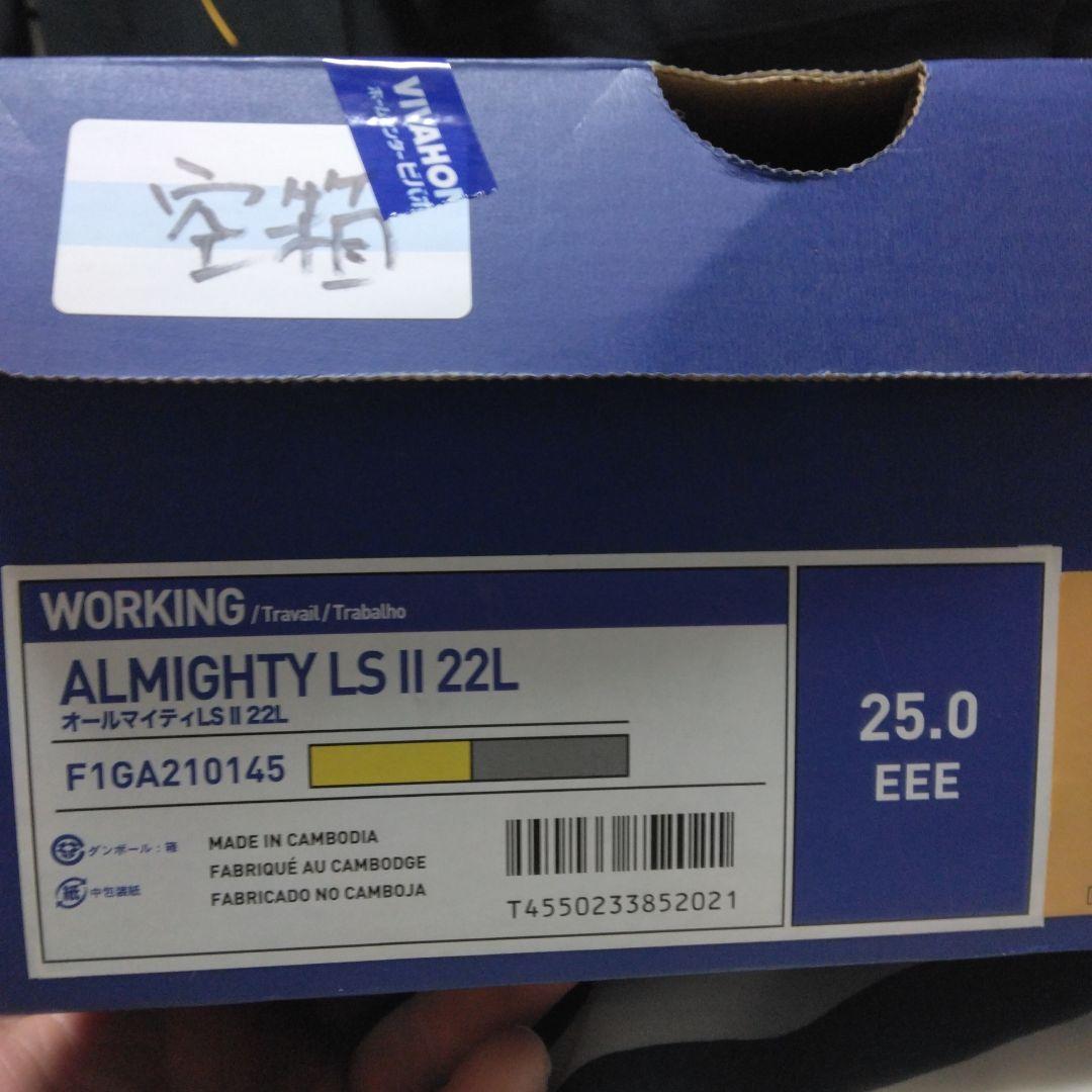 ミズノ オールマイティLS2 22L 25センチ 新品 未使用
