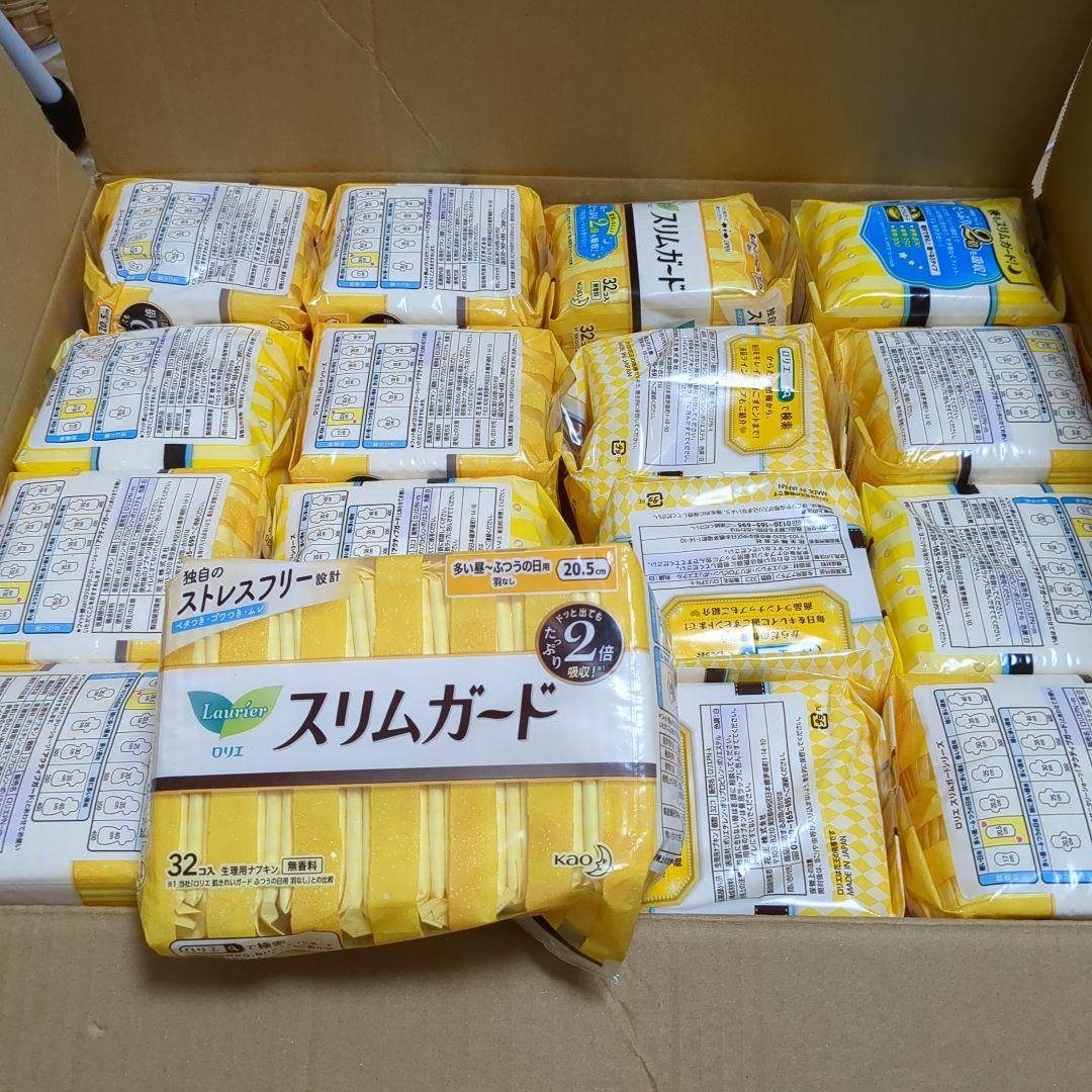 ロリエ　スリムガード　32コ入羽なし　16袋