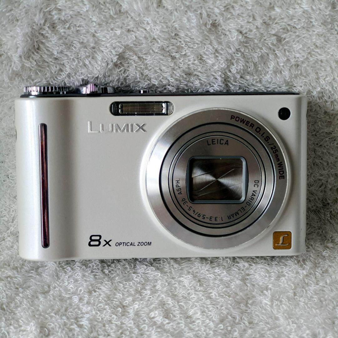 【動作品】LUMIX DMC-ZX1 ホワイト 広角25mm 人気色 難あり