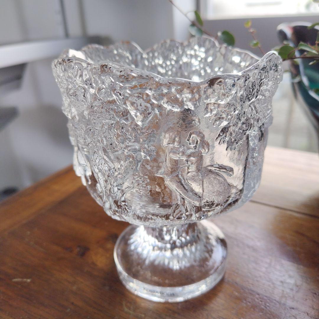 【未使用極美品】KOSTA BODA コスタボダ 脚付きコンポートガラス