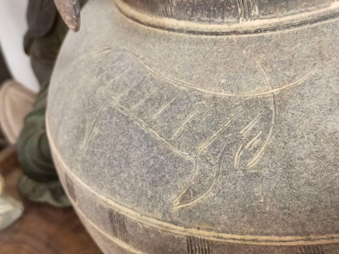 ♥新羅♥　土器　♥四耳♥　壺　♥レプリカ　骨董　古玩　出土　発掘品