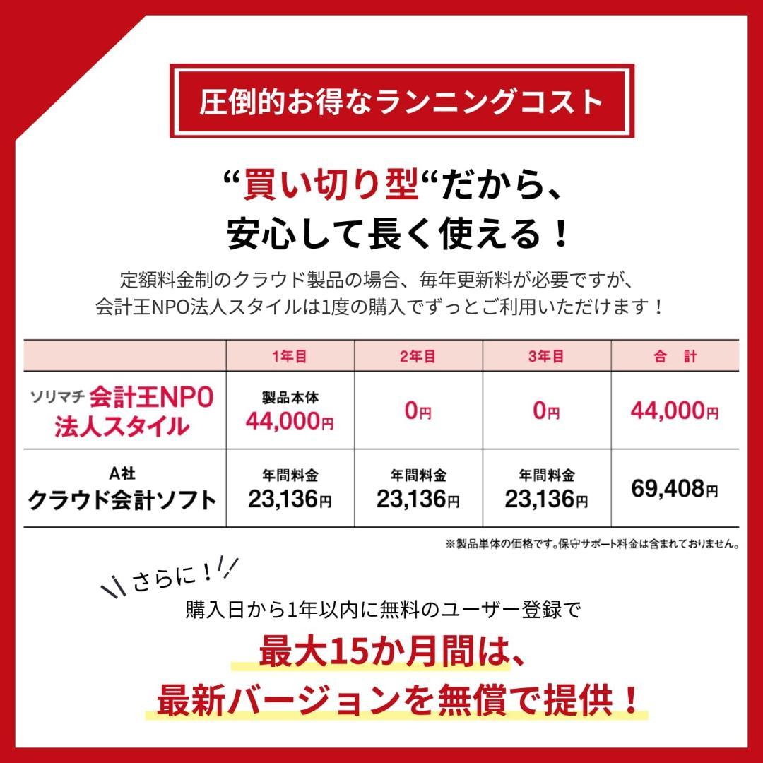 ソリマチ 会計王25NPO法人スタイル 法令改正対応最新版