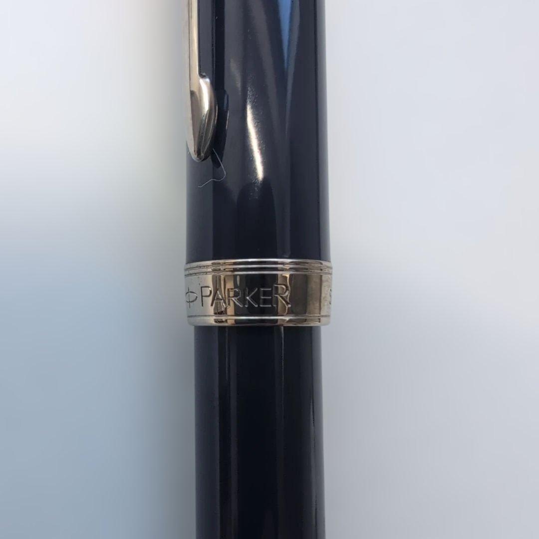 Parker Sonnet ダークブルー 万年筆　18K-750 　F（細字）