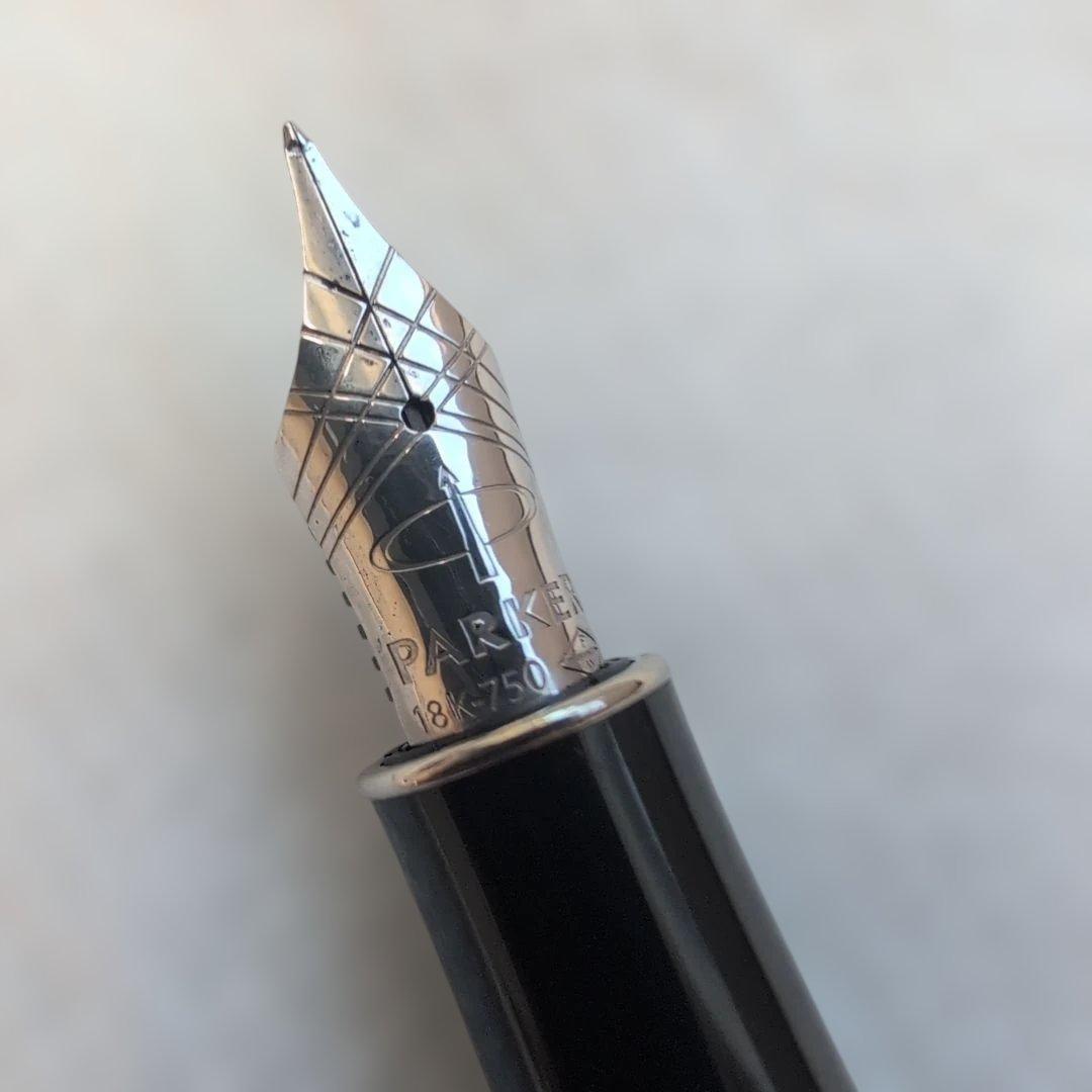Parker Sonnet ダークブルー 万年筆　18K-750 　F（細字）