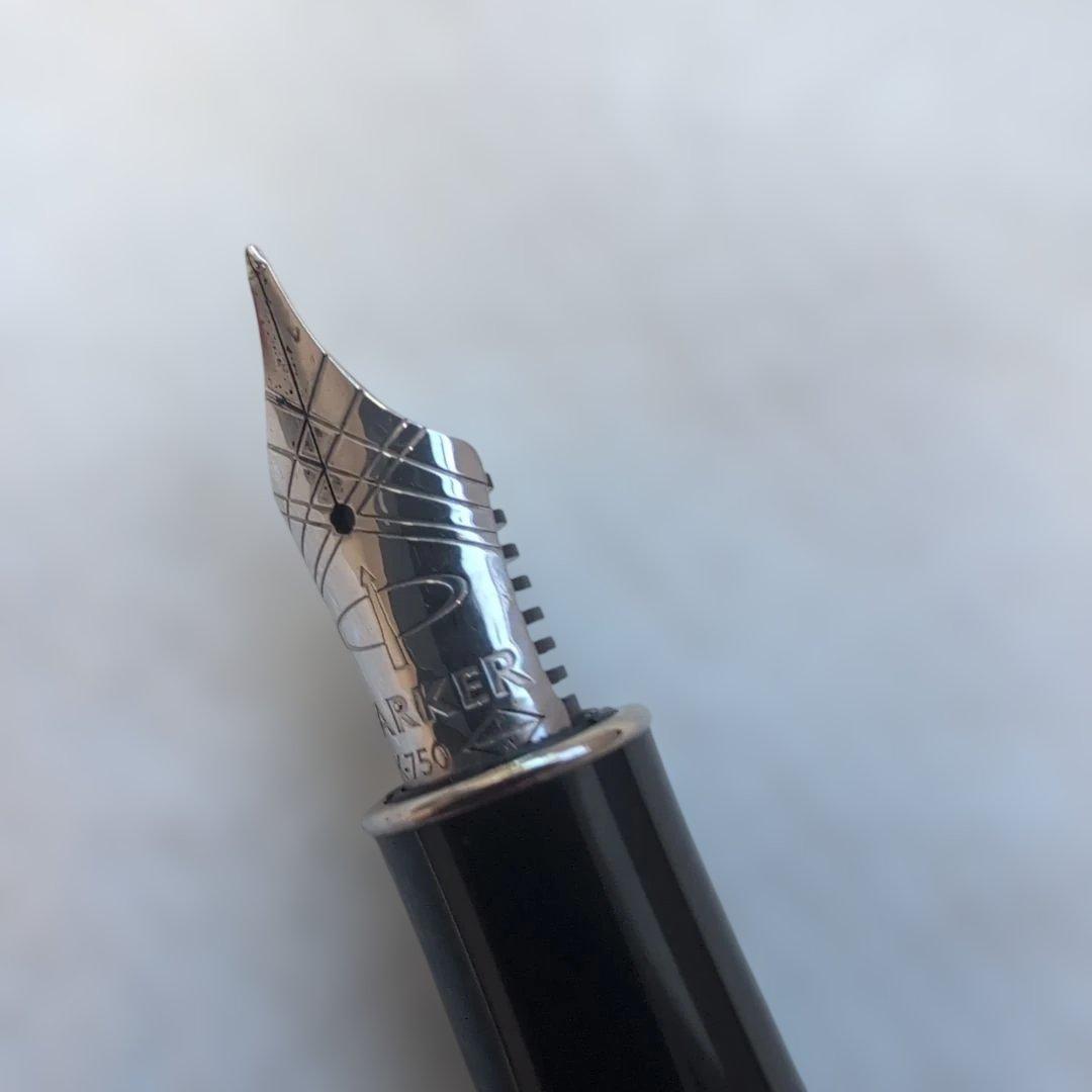 Parker Sonnet ダークブルー 万年筆　18K-750 　F（細字）