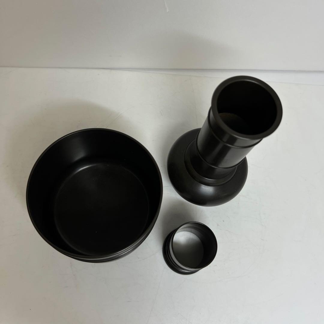 一ノ瀬宗辰　唐銅　台子皆具　共箱　3050g タルオオ　東さ8-0404③