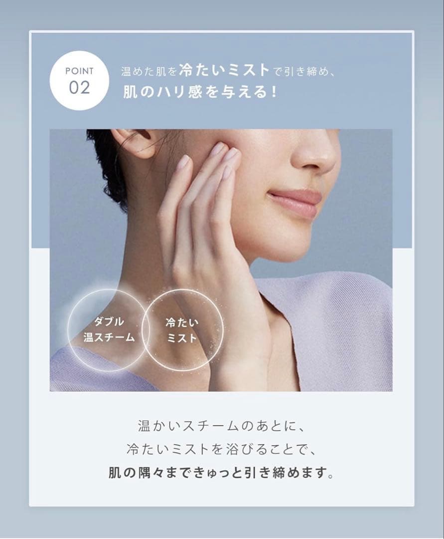 SALONIA サロニア ピュアブライト スチーマー 美容 SAL22207BE