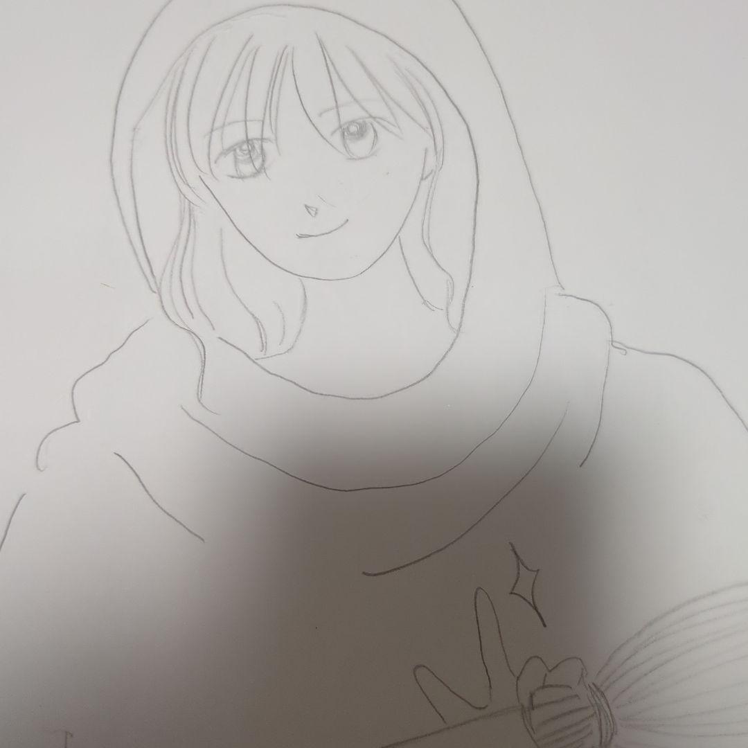 魔女とほうきのアニメ風イラスト