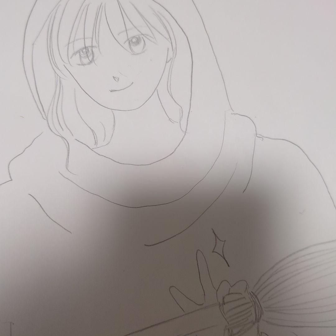 魔女とほうきのアニメ風イラスト