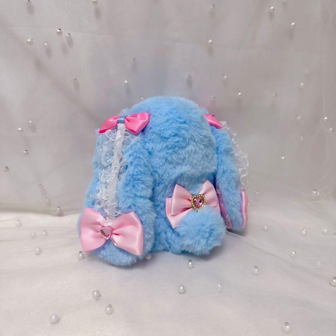 ぬい服 10~13cm おすわり うさぎ ピンク ブルー