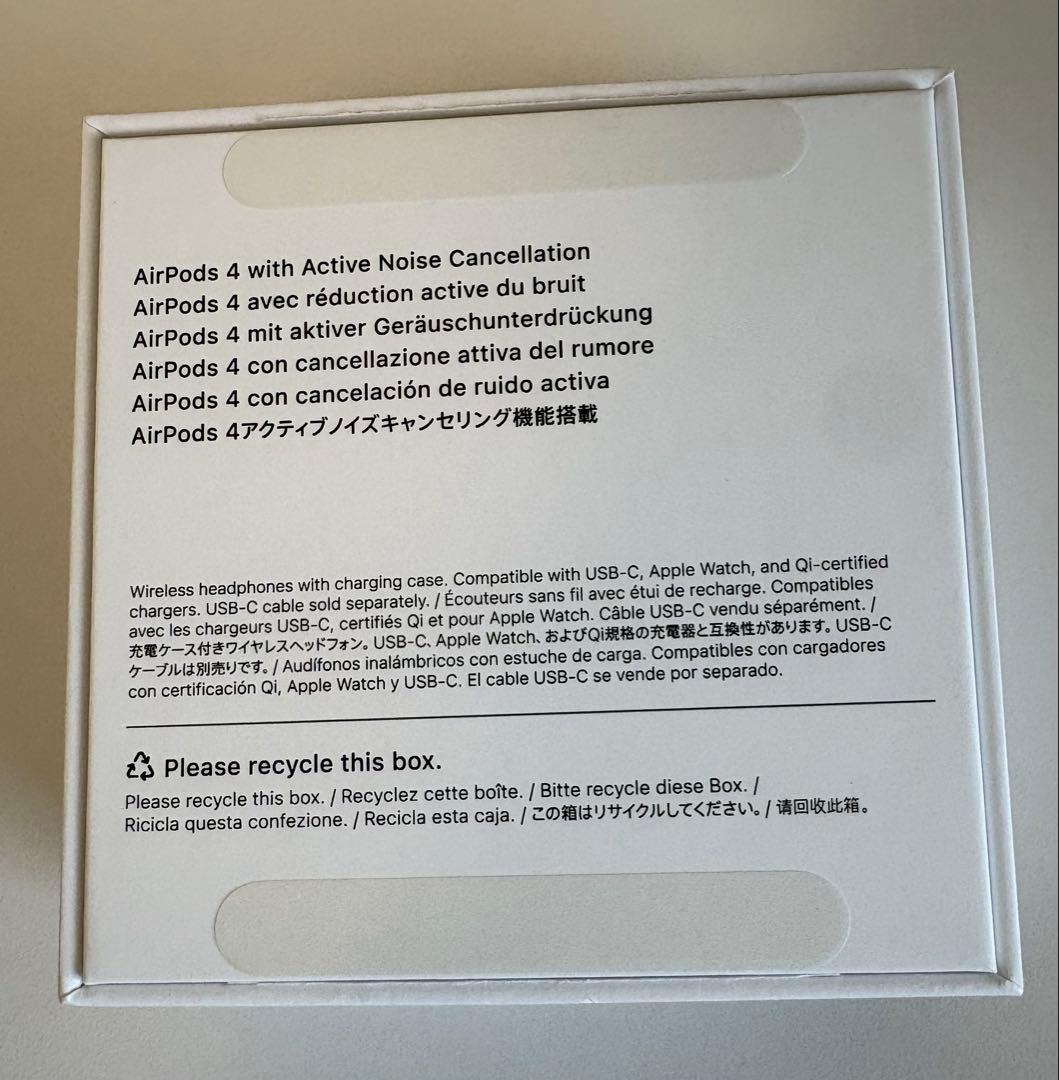 AirPods 第4世代 ANC 箱あり 美品 ケースに薄スレ