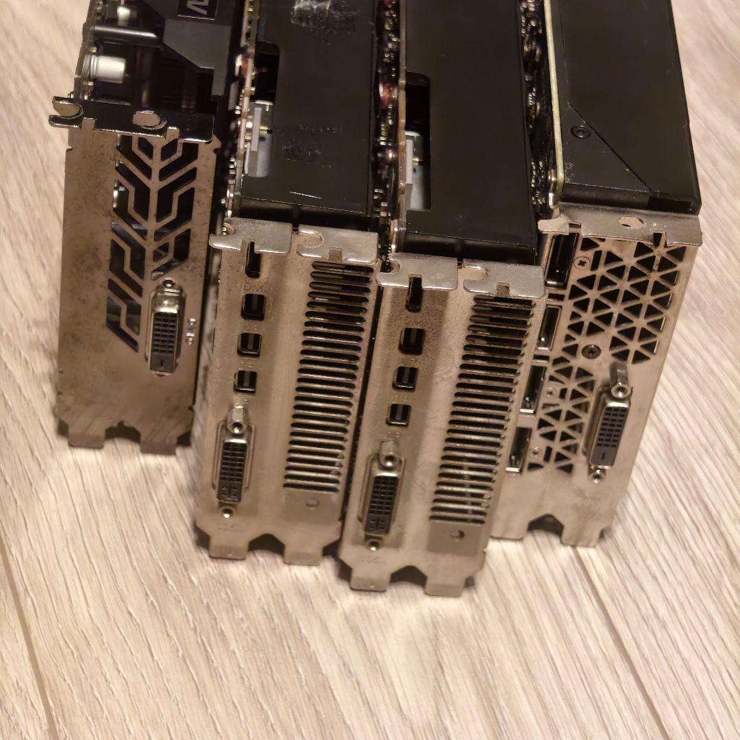 ジャンク・まとめ売りグラボ 4枚セット (RX570/GTX1060,970)