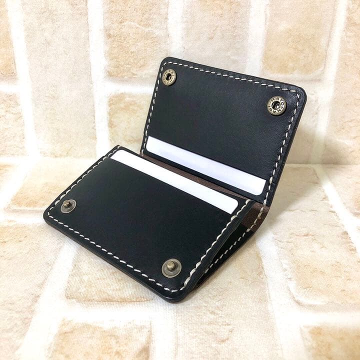 【ミニ財布】栃木レザー2つボタンのミニ財布