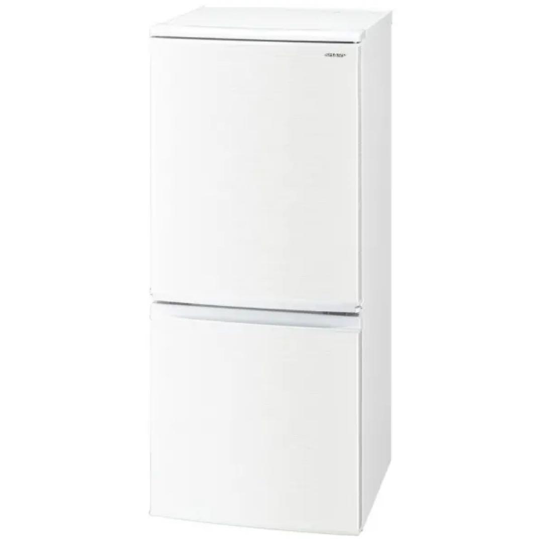 SHARP 冷凍冷蔵庫 137L【2019年製】SJ-D14E-W ホワイト