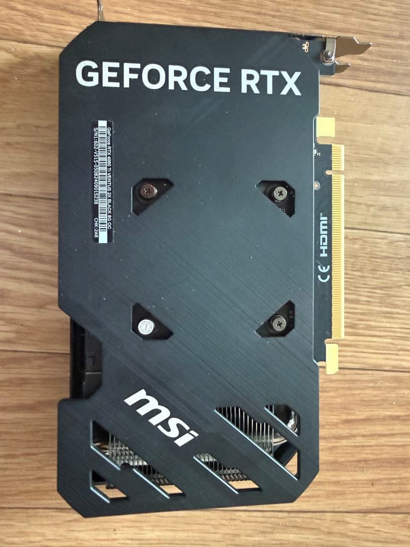 MSI GeForce RTX 4060Ti 8GB グラフィックボード