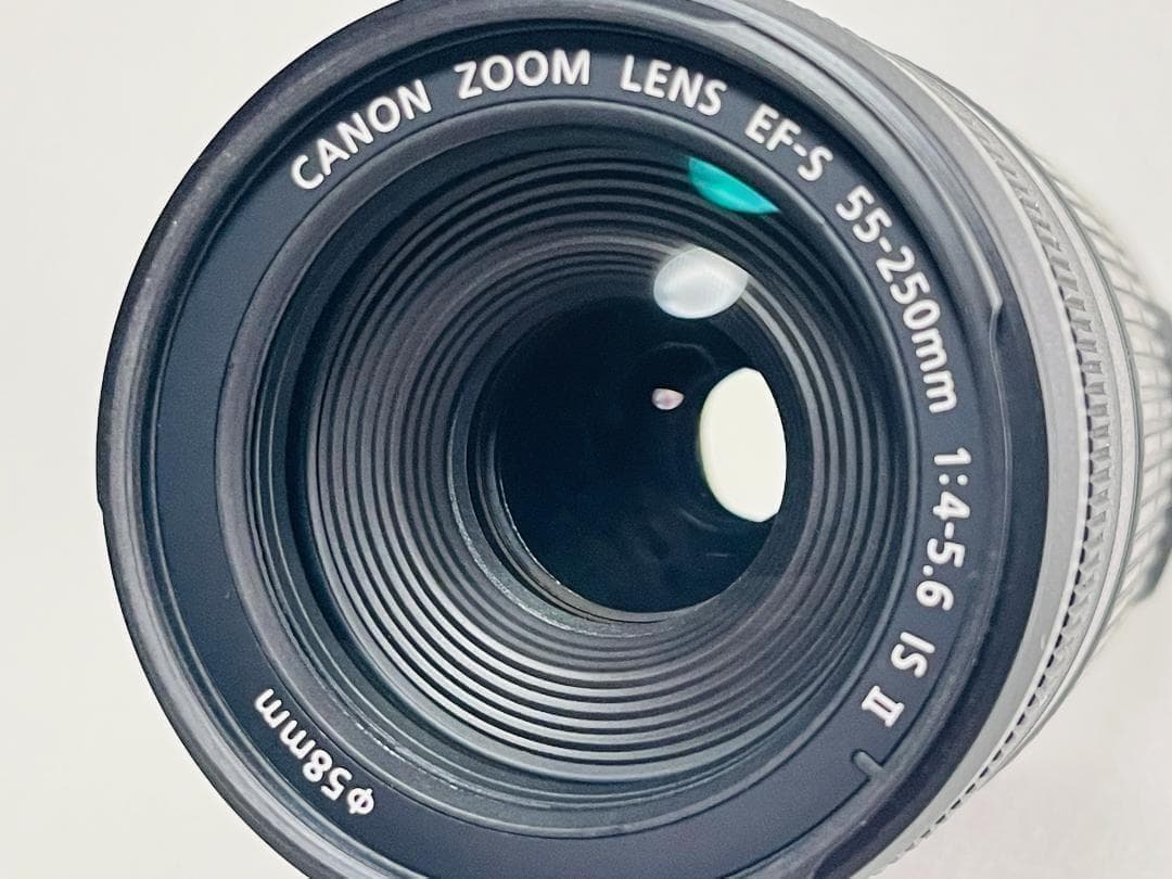 美品☘️キャノン EF-S 55-250mm 4-5.6 IS II 望遠レンズ