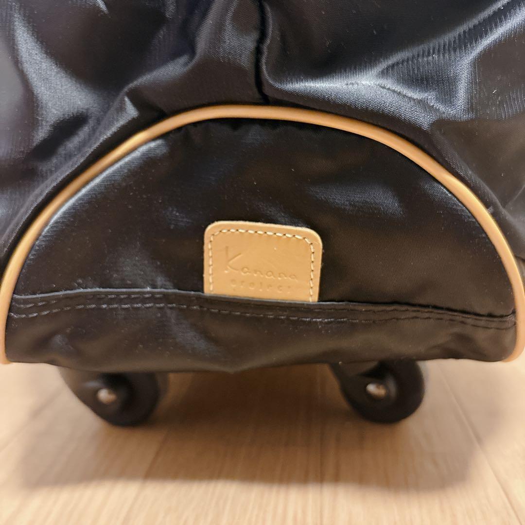 【美品】Kanana project 一体型キャリーバッグ 車輪カバー付