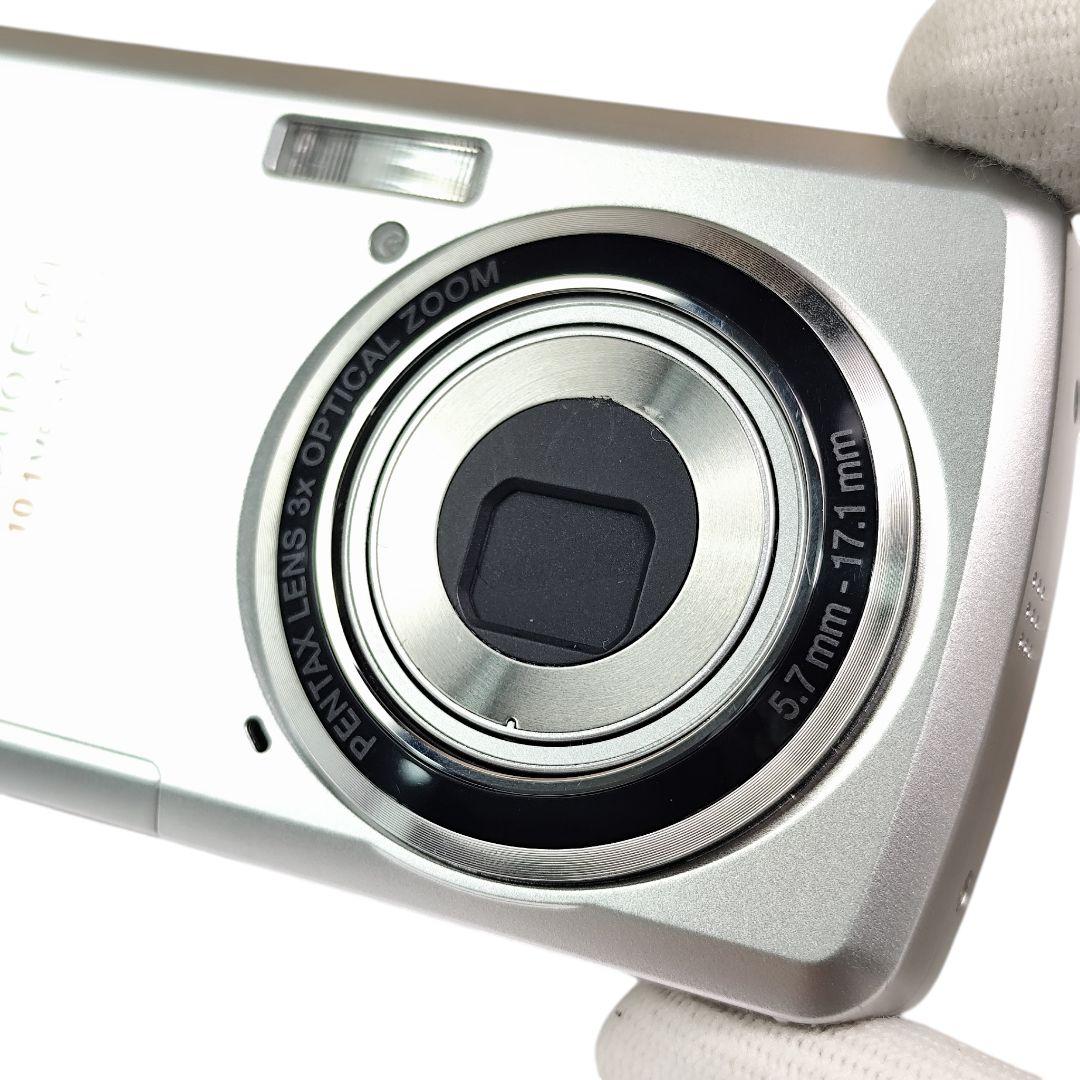 希少・未使用級✨PENTAX Optio E60 シルバー コンデジ 電池式