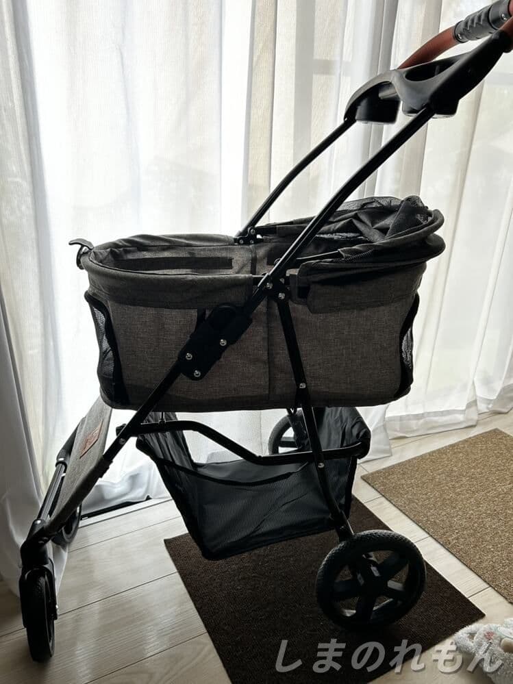 ペットカート 小型犬猫兼用 折り畳み 4 輪 耐荷重15KG 軽量ワンタッチ開閉
