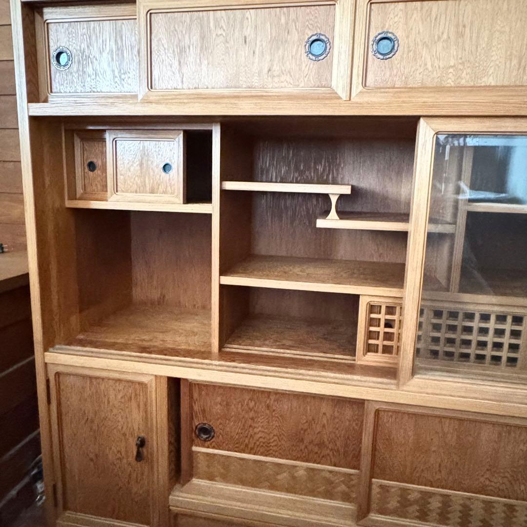 【希少】　屋久杉　茶箪笥　カラクリ引き出し