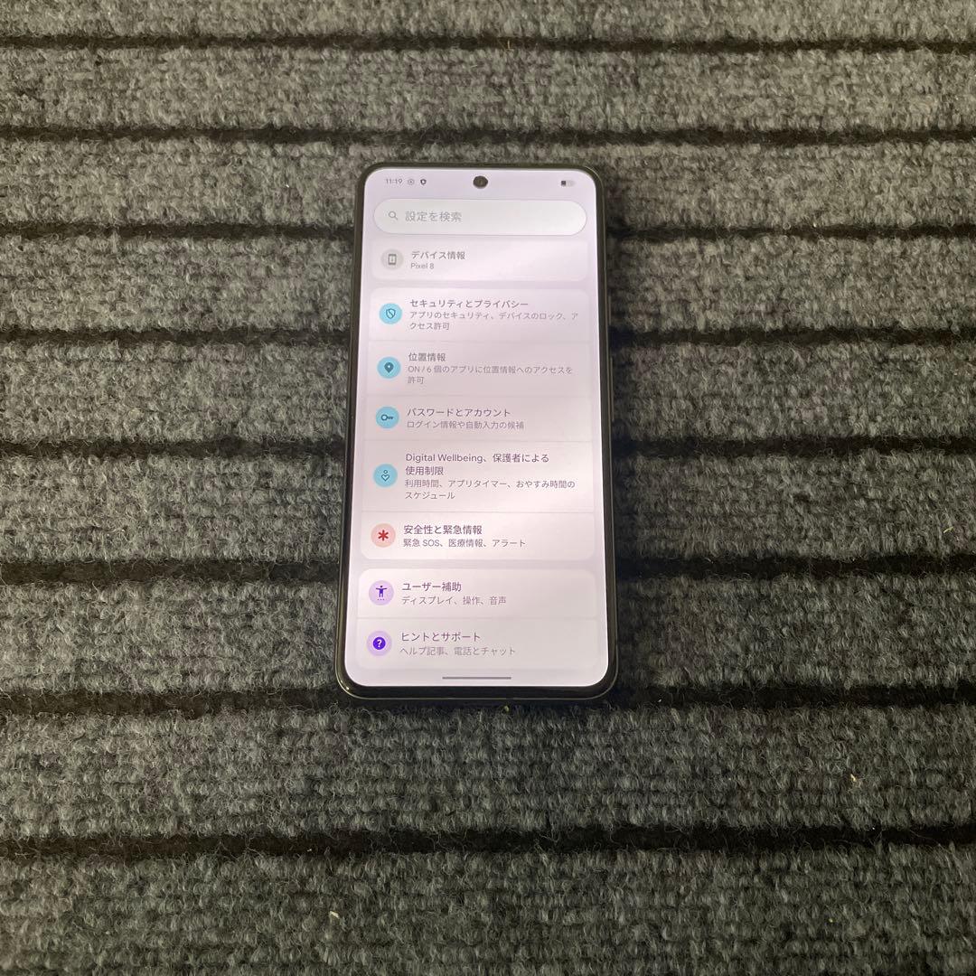 62 Google Pixel8 128GB SIMフリー オブシディアン