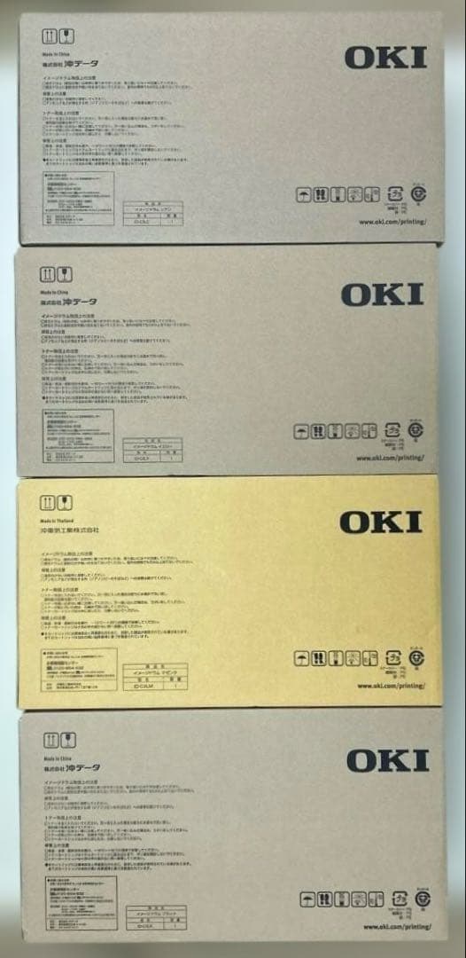 OKI ID-C3LK/Ｃ/M/Y 純正品ドラム4色セット