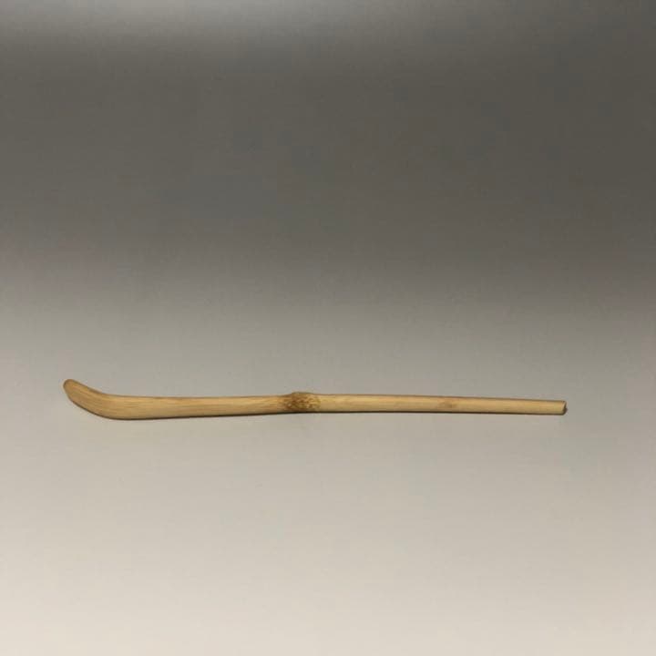 竹茶杓　佐藤朴堂箱　銘「秋晴」
