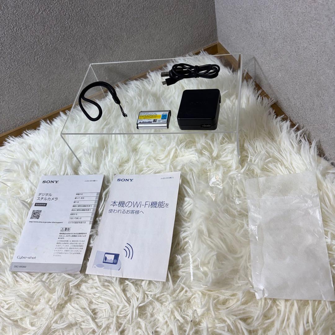 【美品】SONY ソニー DSC-WX300 ブラック デジカメ WiFi対応