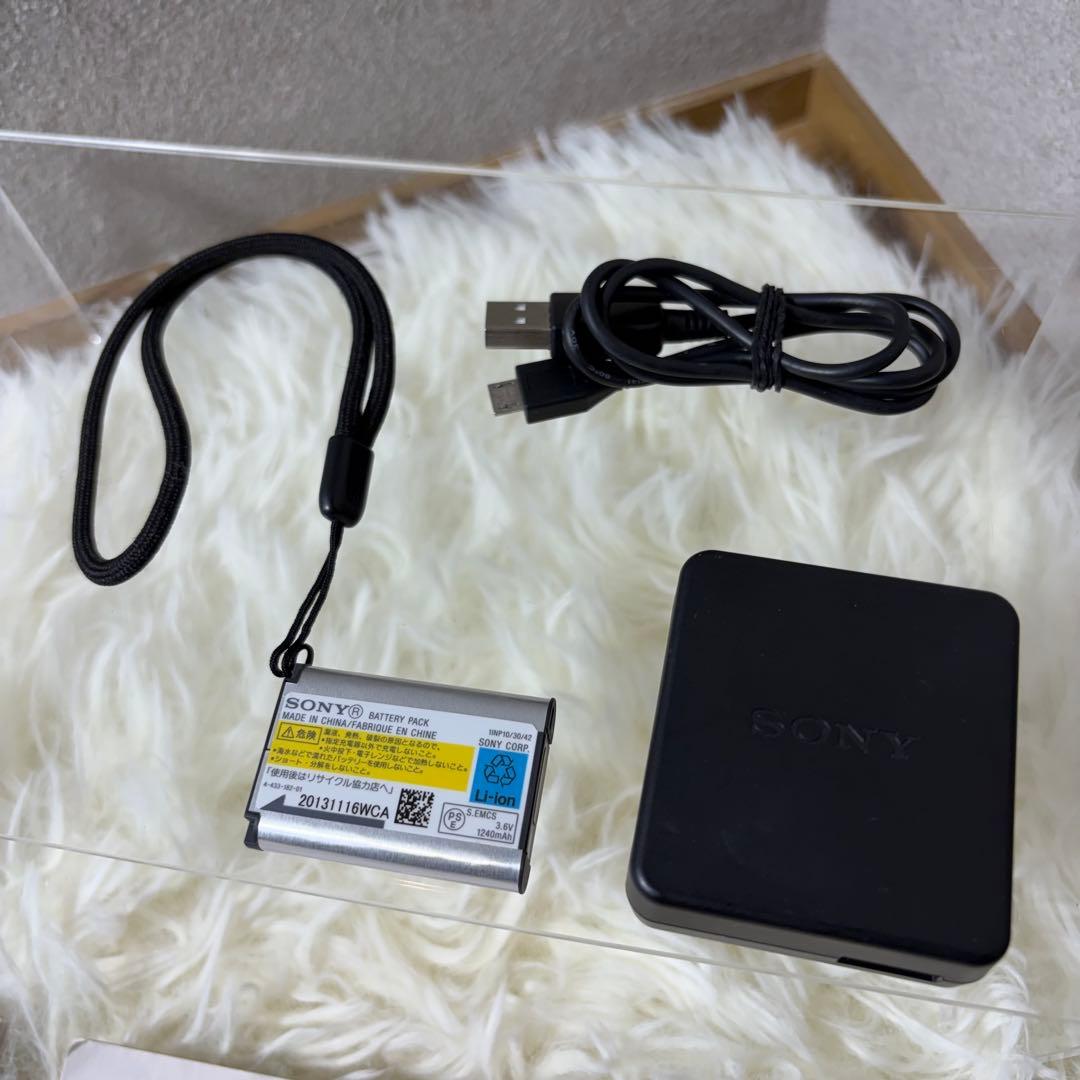 【美品】SONY ソニー DSC-WX300 ブラック デジカメ WiFi対応