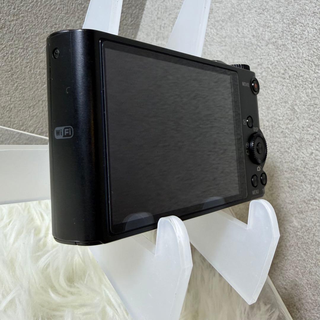【美品】SONY ソニー DSC-WX300 ブラック デジカメ WiFi対応