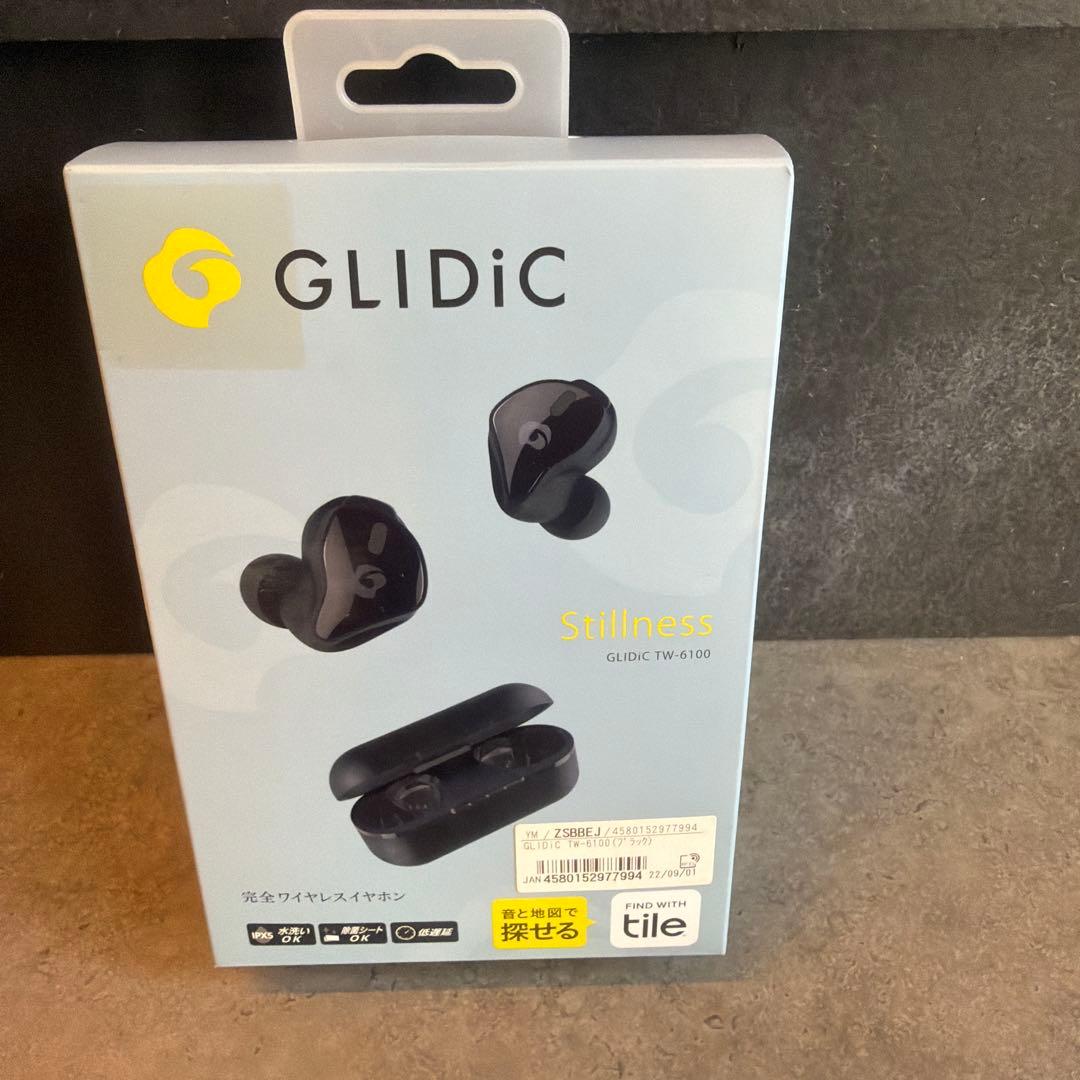 【美品】GLIDIC TW-6100 ブラック 完全 ワイヤレスイヤホン 黒