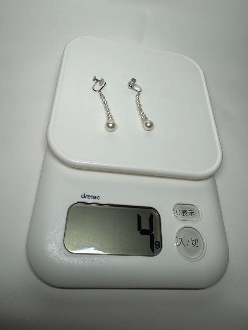 本真珠 ネックレス＆イヤリングセット SILVER刻印