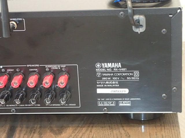 YAMAHA　AVアンプ　RX-V481 リモコン無し・アプリで超便利・美品快調