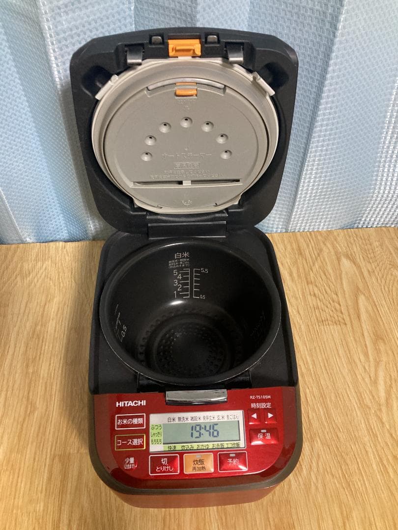★美品★23年製 RZ-TS105M 日立 圧力 スチーム IH ジャー 炊飯器